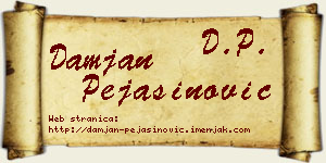 Damjan Pejašinović vizit kartica